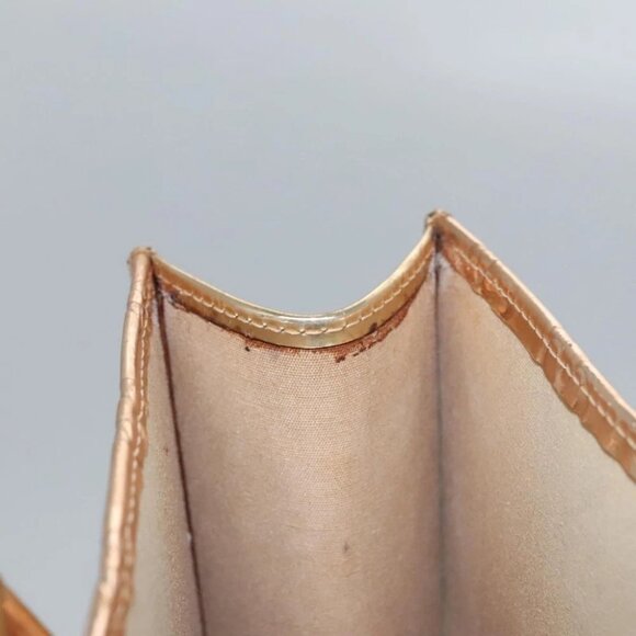 LOUIS VUITTON Monogram Miroir Sac Plat Hand Bag Gold Dore - Picture 13 of 15